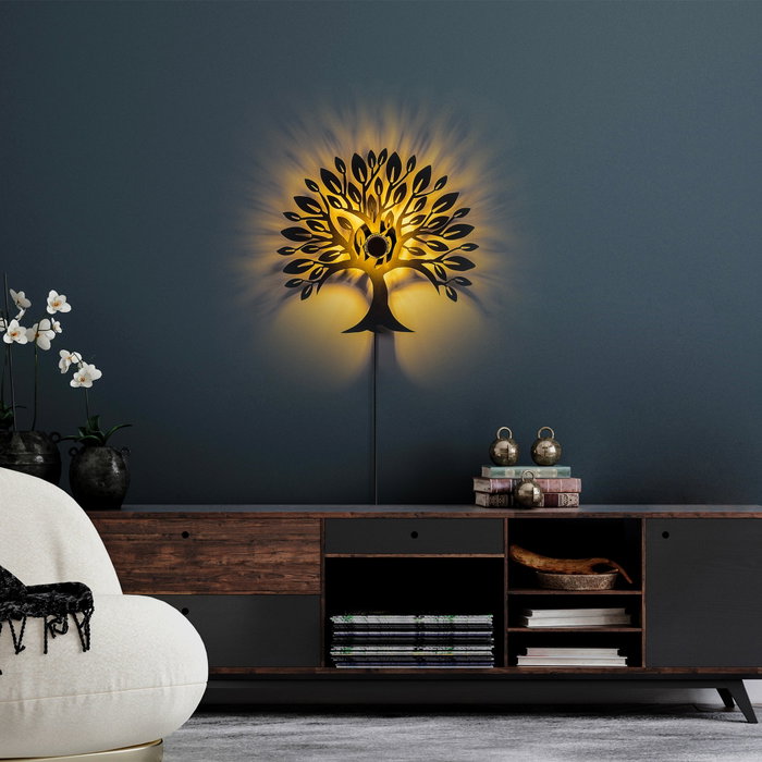 Opviq Heart Tree V2 Lámpara de pared negra Opviq Heart Tree V2 Lámpara de pared negra